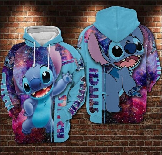 Lilo And Stitch Cute Lover Iii 3d Hoodie Zip Hoodie Moonbestprint