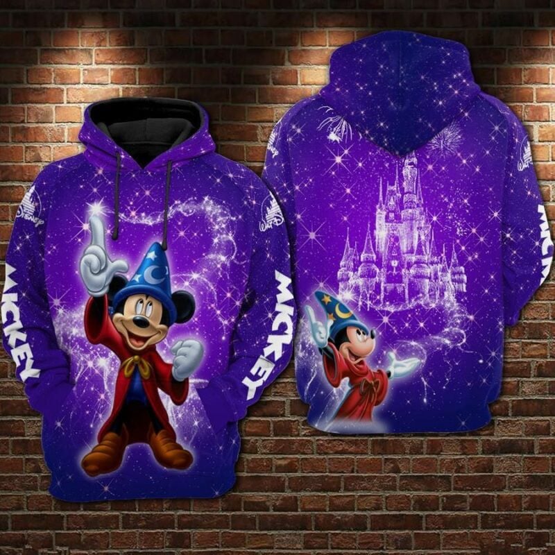 Mickey Mouse Disneyland 1 Over Print 3d Hoodie Zip Hoodie Moonbestprint
