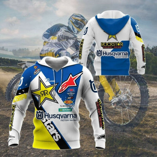 Husqvarna Racing Shirt Fan Gift 557, Stylist Unisex 3d Hoodie Zip Hoodie 637 Moonbestprint