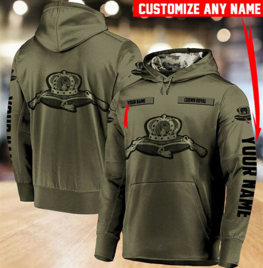 Personalized Crown Royal Us Army Hoodie, Gift For Fan 3d All Over Print Shirt Hoodie 2485 Moonbestprint