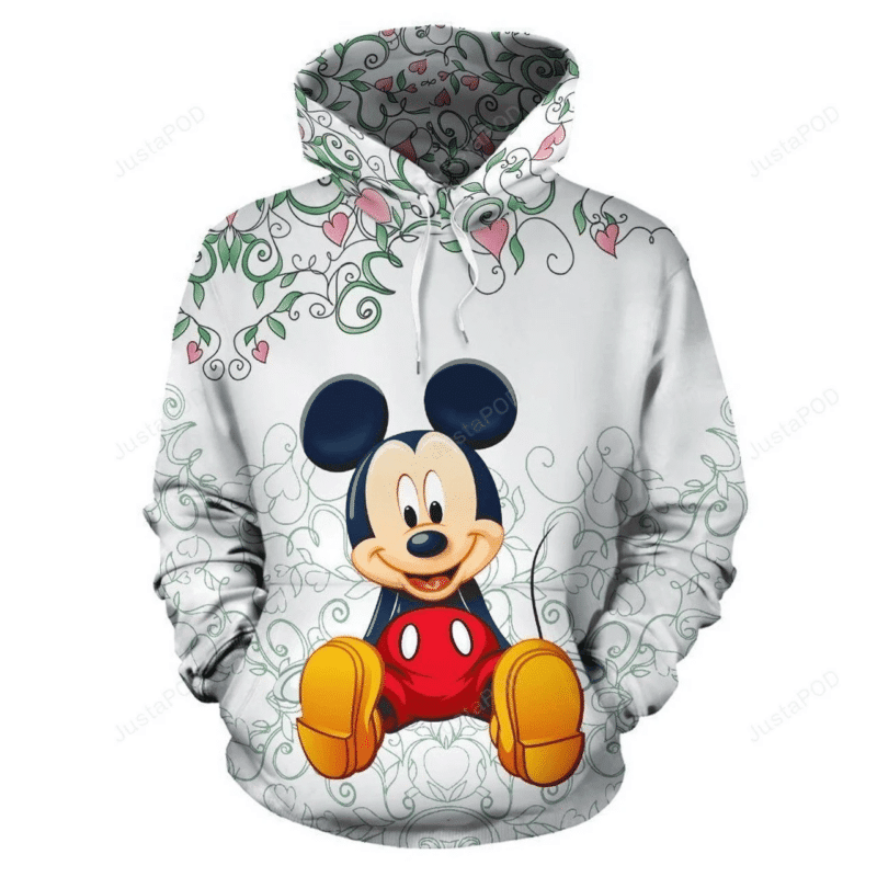 Mickey 3d All Over Print Hoodie, Zip-up Hoodie Moonbestprint