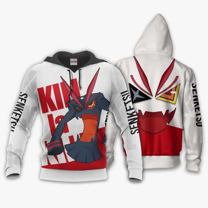 Kill La Kill Senketsu Anime Manga For Men And Women 3d Hoodie Zip Hoodie Moonbestprint