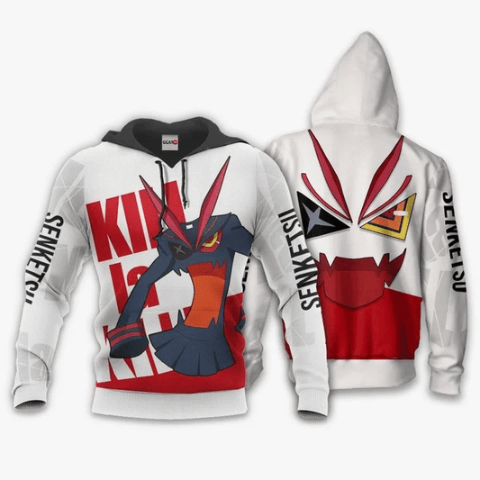Kill La Kill Senketsu Anime Manga For Men And Women 3d Hoodie Zip Hoodie Moonbestprint