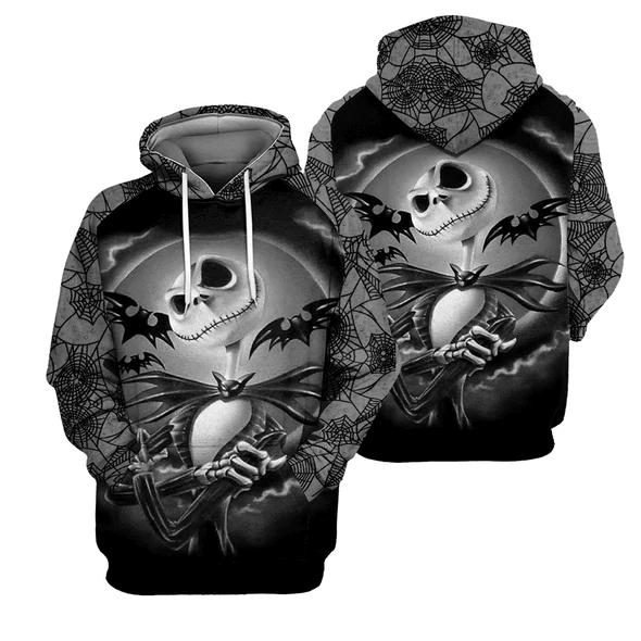 Jack Skellington The Nightmare Before Christmas 77 Fan Gift Stylist Unisex Cartoon Graphic Outfits Aop Hoodie, Zip Hoodie 968 Moonbestprint
