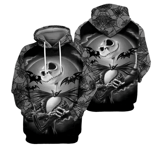 Jack Skellington The Nightmare Before Christmas 77 Fan Gift Stylist Unisex Cartoon Graphic Outfits Aop Hoodie, Zip Hoodie 968 Moonbestprint