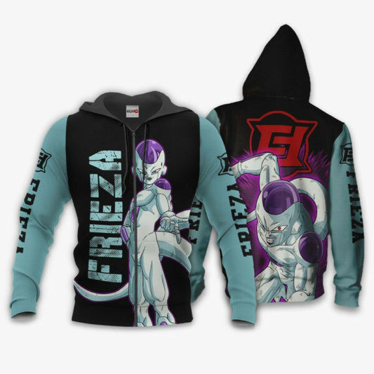 Frieza Dragon Ball Z Anime 1k251 Fan Gift Stylist Unisex Cartoon Graphic Outfits Aop 3d Hoodie, Zip Hoodie 1535 Moonbestprint
