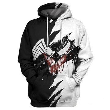 Venom Spider Man Marvel Over Print 3d Hoodie Zip Hoodie Moonbestprint