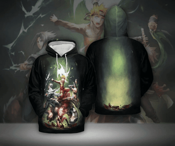 Naruto Characters Anime Fan Gift, Stylist Unisex Cartoon Graphic Outfits Aop Hoodie, Zip Hoodie 1877 Moonbestprint
