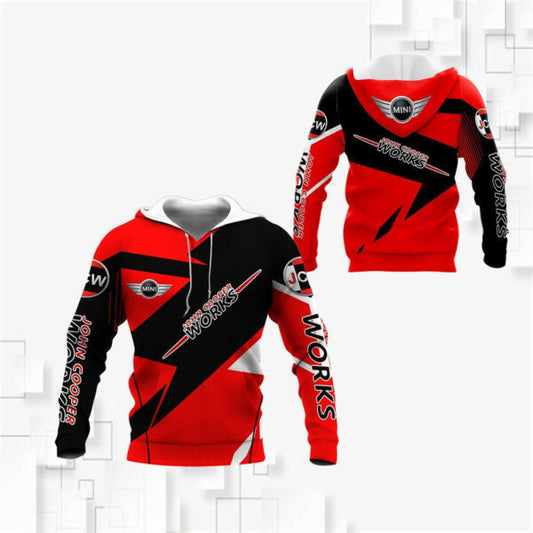 Mini John Cooper Works Shirt Fan Gift 687, Stylist Unisex 3d Hoodie Zip Hoodie 1931 Moonbestprint