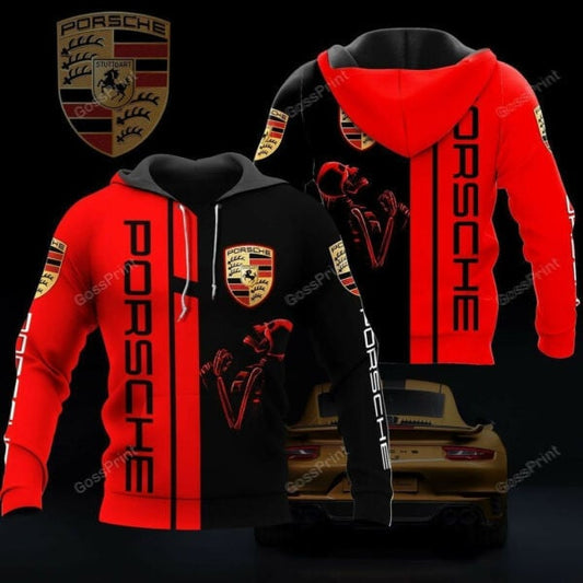 Skull Porsche Sports Car 8k383 Fan Gift 3d Zip Hoodie Hoodie Ii0 2361 Moonbestprint