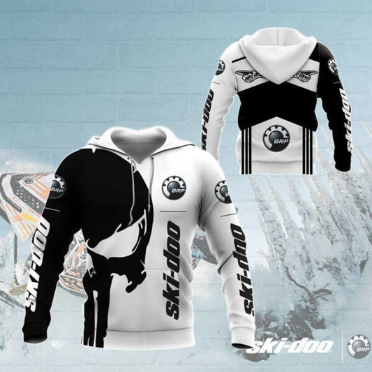 Skull Ski-doo Racing Team 7k754 Fan Gift Zip Hoodie Hoodie Ii0 2457 Moonbestprint