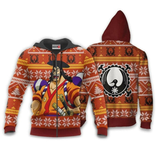 Kozuki Oden Ugly Christmas Sweater One Piece Anime 1k497 Fan Gift Stylist Unisex Cartoon Graphic Outfits Aop 3d Hoodie, Zip Hoodie 1526 Moonbestprint