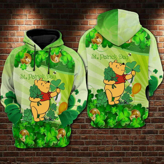 Winnie The Pooh Patrick's Day - Hoodies 53 Moonbestprint