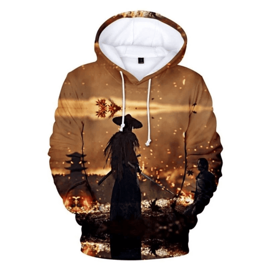 Ghost Of Tsushima Samurai Sakai Over Print 3d Hoodie Zip Hoodie Moonbestprint