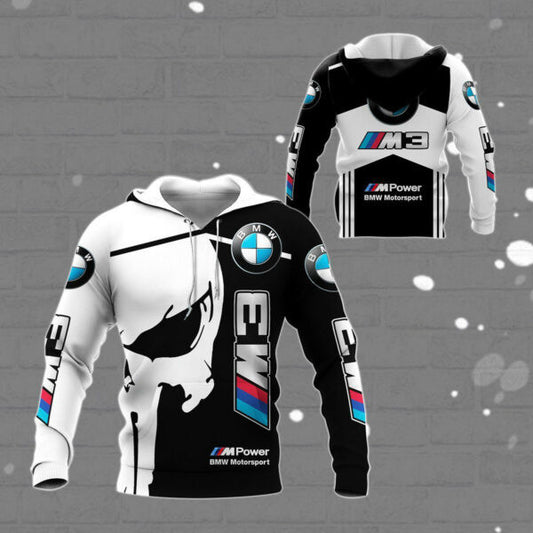 Skull Bmw Sports Car 8k379 Fan Gift 3d Zip Hoodie Hoodie Ii0 1951 Moonbestprint