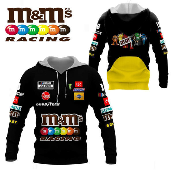M M Nascar Racing Shirt Fan Gift 643, Stylist Unisex 3d Hoodie Zip Hoodie 112 Moonbestprint