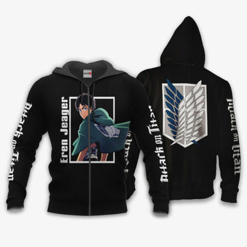 Eren Jeager Attack On Titan Anime 3k390 Fan Gift Stylist Unisex Cartoon 3d Hoodie Zip Hoodie 18 Moonbestprint