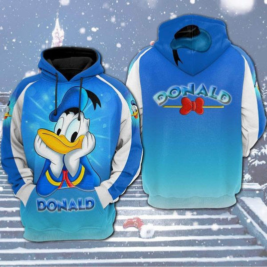 Donald Duck Disney Cartoon 2k759 Lover Gift,donald Duck Disney All Over Print 3d Hoodie 232 Moonbestprint