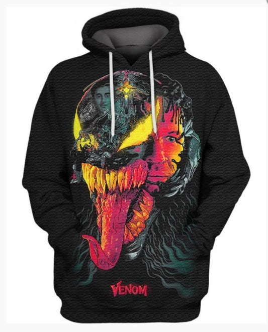Colorful Venom 3d Hoodie Moonbestprint