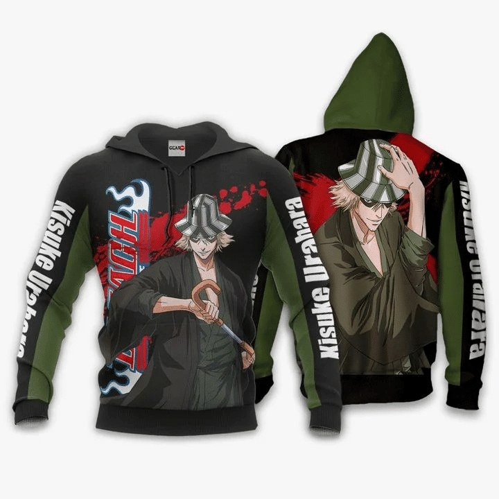 Kisuke Urahara Anime Manga Bleach For Men And Women 3d Hoodie Zip Hoodie Moonbestprint