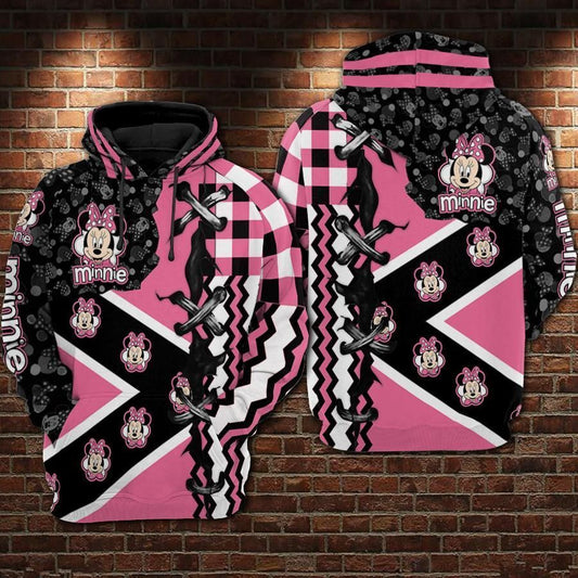Minnie Mouse Movies Disney Over Print 3d Hoodie Zip Hoodie 429 Moonbestprint