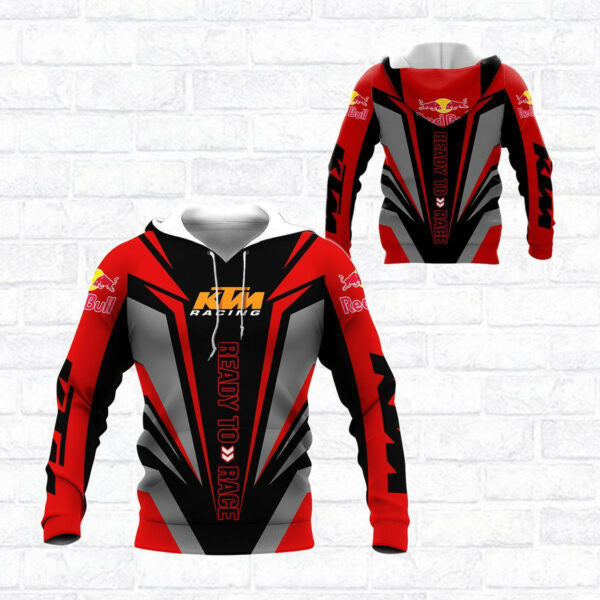 Ktm Racing Team Shirt Fan Gift 604, Stylist Unisex 3d Hoodie Zip Hoodie 1221 Moonbestprint