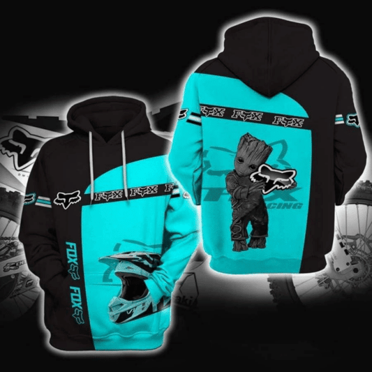 Groot Hug Fox Racing Fan Gift 3d Hoodie 330 Moonbestprint