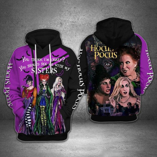 Hocus Pocus Halloween Movies 2k540 Lover Gift ,hocus Pocus All Over Print 3d Hoodie 638 Moonbestprint