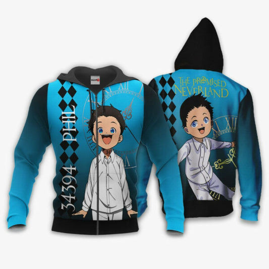 The Promised Neverland Phil Anime 3k252 Fan Gift Stylist Unisex Cartoon 3d Hoodie Zip Hoodie 2665 Moonbestprint