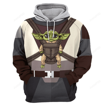 Baby Yoda 3d All Over Hoodie Moonbestprint