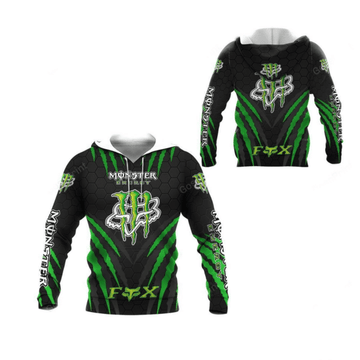 Fox Racing Monster Energy Racing Team Car A2 Fan Gift 3d Zip Hoodie Hoodie Ii0 1062 Moonbestprint