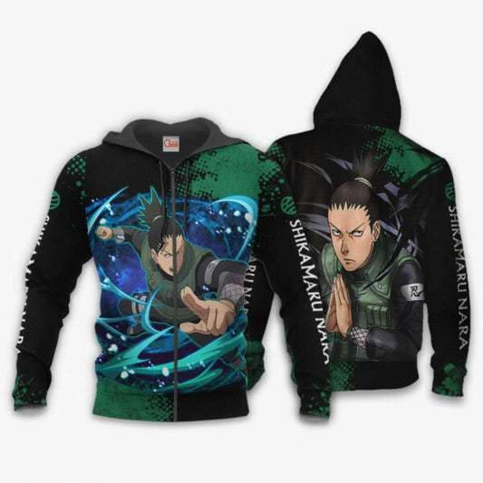 Shikamaru Naruto Manga 2k934 Fan Gift Stylist Unisex Cartoon 3d Hoodie Zip Hoodie 2405 Moonbestprint
