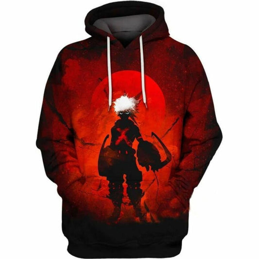 Bakugo Katsuki My Hero Academia Over Print 3d Hoodie Zip Hoodie Moonbestprint