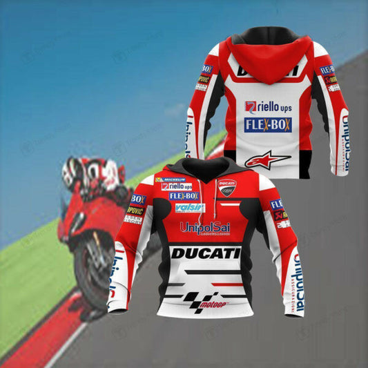 Ducati Racing Shirt Fan Gift 530, Stylist Unisex 3d Hoodie Zip Hoodie 1497 Moonbestprint