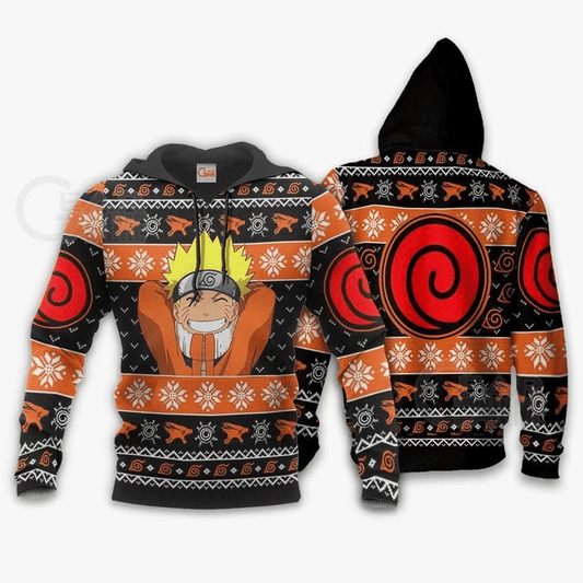 Happy Naruto Ugly Christmas Naruto Anime Manga For Men And Women 3d Hoodie Zip Hoodie Moonbestprint