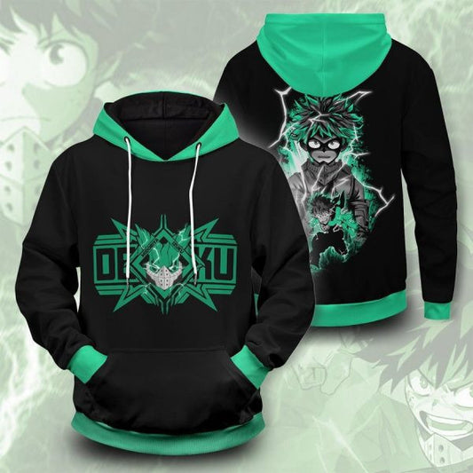 My Hero Academia Deku Anime 2k510 Lover Gift,my Hero Academia Deku All Over Print 3d Hoodie 1813 Moonbestprint