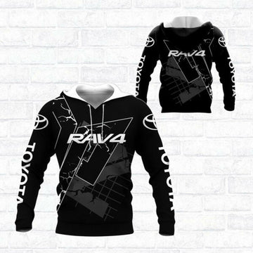Toyota Rav4 Shirt Fan Gift 362, Stylist Unisex 3d Hoodie Zip Hoodie 2828 Moonbestprint