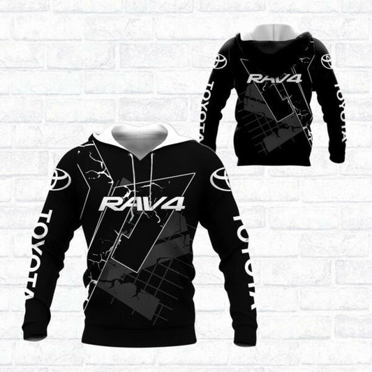 Toyota Rav4 Shirt Fan Gift 362, Stylist Unisex 3d Hoodie Zip Hoodie 2828 Moonbestprint