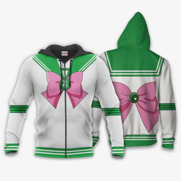 Sailor Jupiter Uniform Sailor Moon Anime 3k406 Fan Gift Stylist Unisex Cartoon 3d Hoodie Zip Hoodie 2811 Moonbestprint