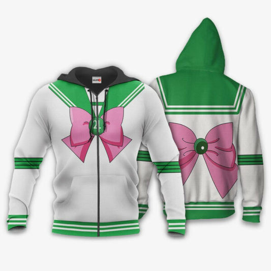 Sailor Jupiter Uniform Sailor Moon Anime 3k406 Fan Gift Stylist Unisex Cartoon 3d Hoodie Zip Hoodie 2811 Moonbestprint
