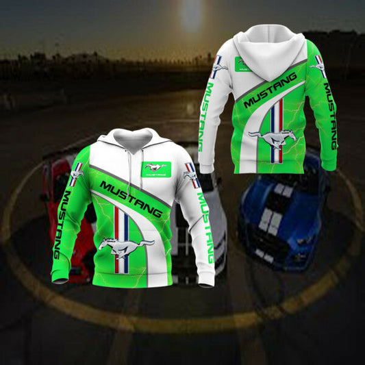 Ford Mustang Luxury Car 8k198 Fan Gift 3d Zip Hoodie Hoodie Ii0 857 Moonbestprint