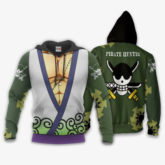 Zoro Wano Arc One Piece Anime 1k697 Fan Gift Stylist Unisex Cartoon Graphic Outfits Aop 3d Hoodie, Zip Hoodie 1920 Moonbestprint