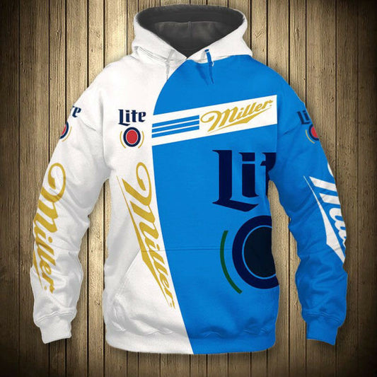 Miller Lite King Beer 5k424 Fan Gift Stylist Unisex Cartoon 3d Hoodie Zip Hoodie 2174 Moonbestprint