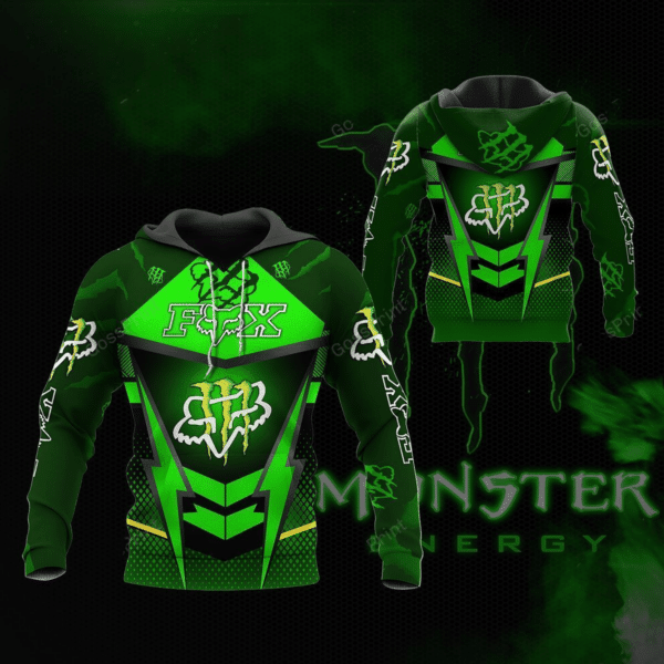 Fox Racing Monster Energy Racing Team Car Fan Gift 3d Zip Hoodie Hoodie Ii0 1668 Moonbestprint
