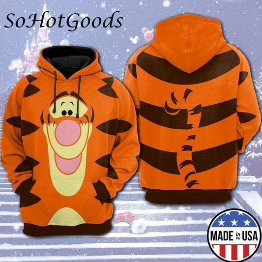 Tigger Full Printing Winnie The Pooh 3d Hoodie 1098 Moonbestprint
