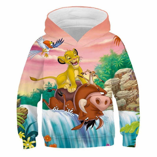 Popular The Lion King Simba Over Print 3d Hoodie Zip Hoodie Moonbestprint