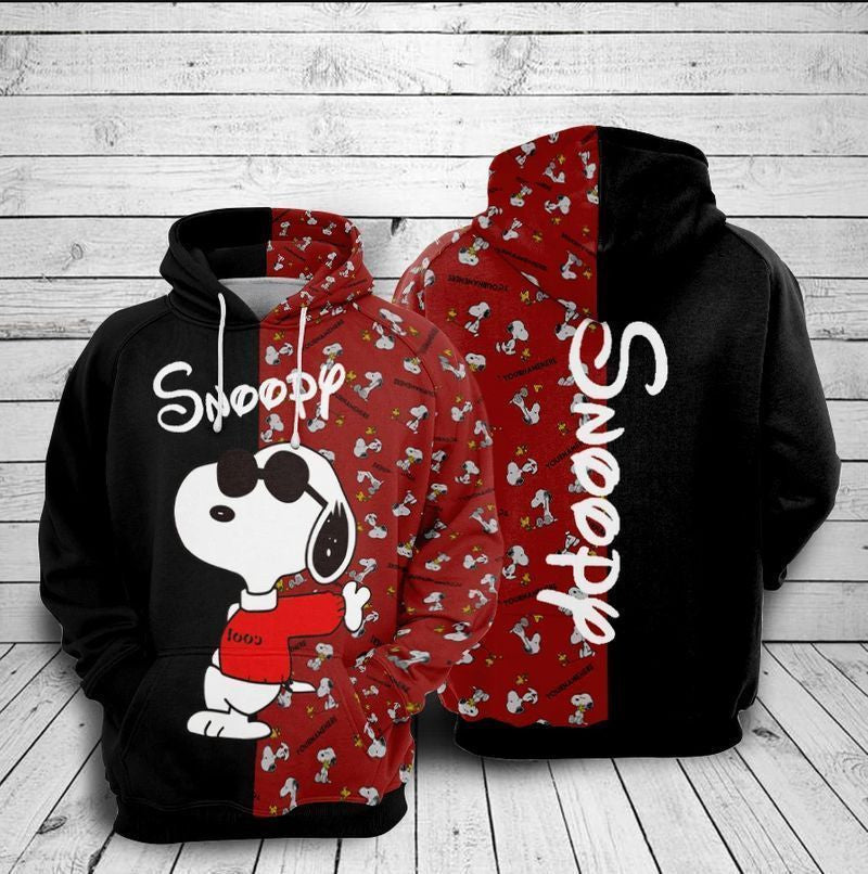 For Snoopy Lovers Very Cool 3d Hoodie Moonbestprint
