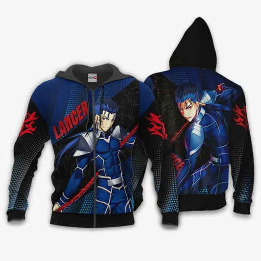 Fate Stay Night Lancer Anime 3k476 Fan Gift Stylist Unisex Cartoon 3d Hoodie Zip Hoodie 668 Moonbestprint