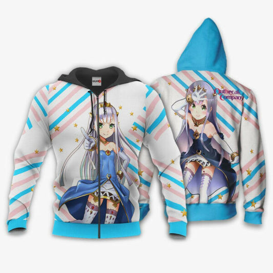 Outbreak Company Petralka Anne Eldant Iii Anime 3k297 Fan Gift Stylist Unisex Cartoon 3d Hoodie Zip Hoodie 2706 Moonbestprint