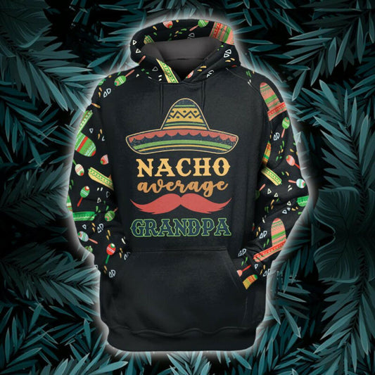 Grandpa Hoodie Nacho Vintage Grandpa Hoodie Father's Day 3d Hoodie Zip Hoodie Moonbestprint